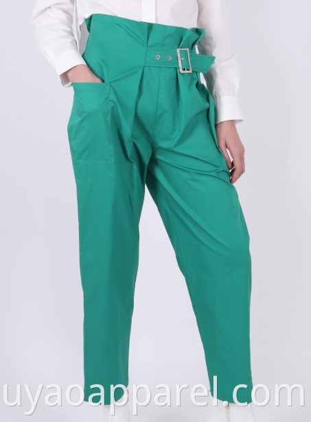 LADIES HIGH-WAIST SKINNY TROUSERS